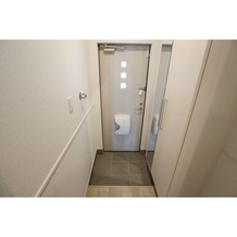 ミラー付きシューズボックス